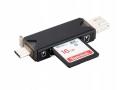 Czytnik Kart Pamięci 3.0 Port USB / Micro USB / USB-C TYPE-C na karty Micro SD / SD
